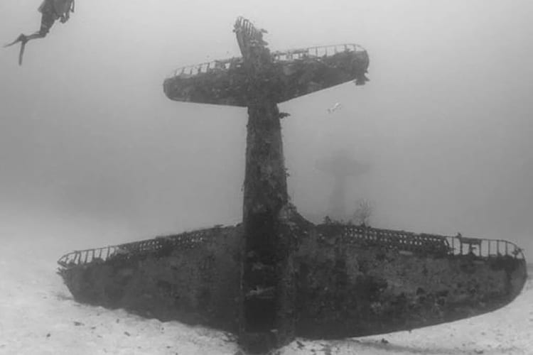 Diver Discovers Lost Underwater Airplane Graveyard